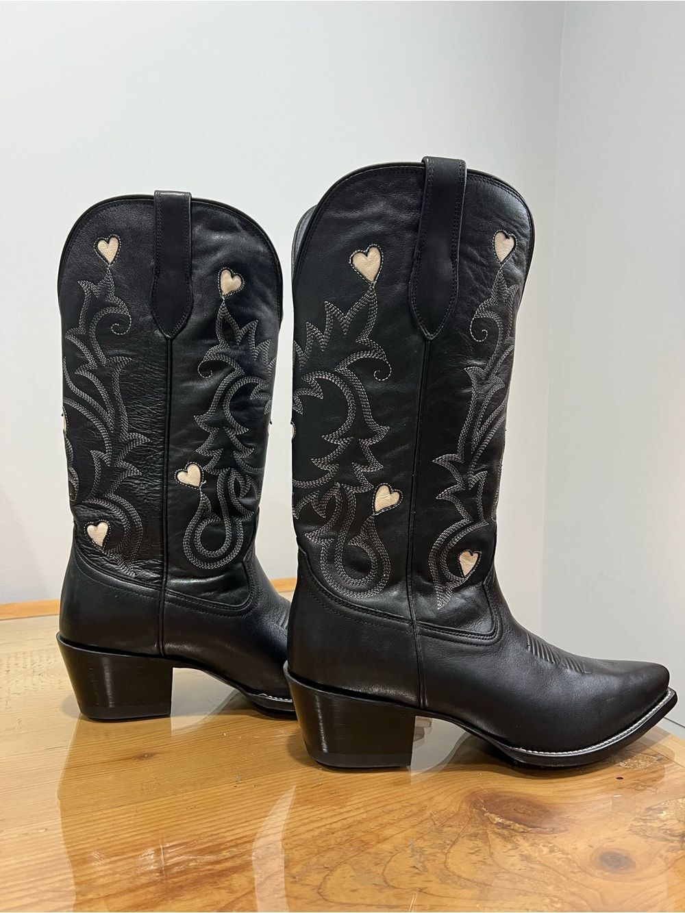 Tecovas Annie Black Hearts midnight Mid-Calf Boots